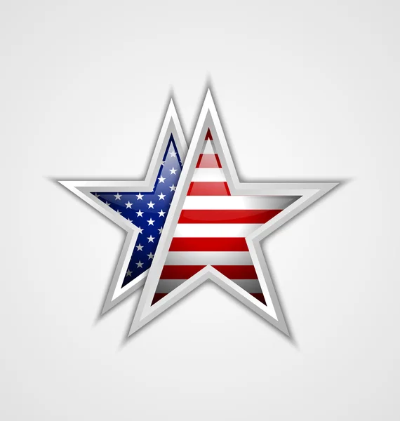 Amerikanischer Star — Stockvektor