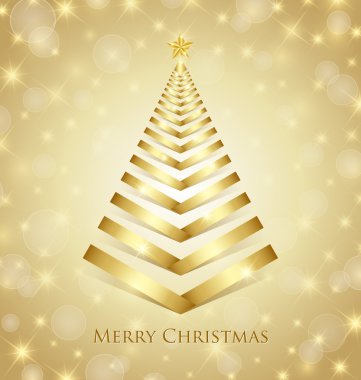 Altın Noel ağacı