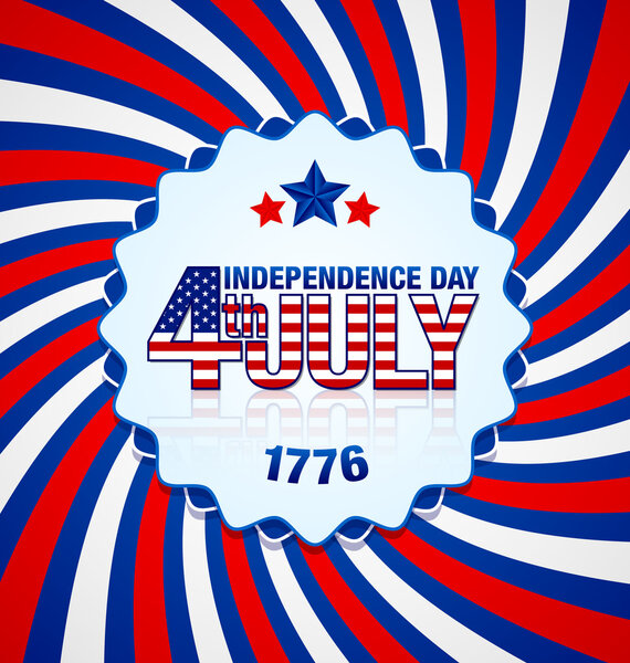 Independence day badge