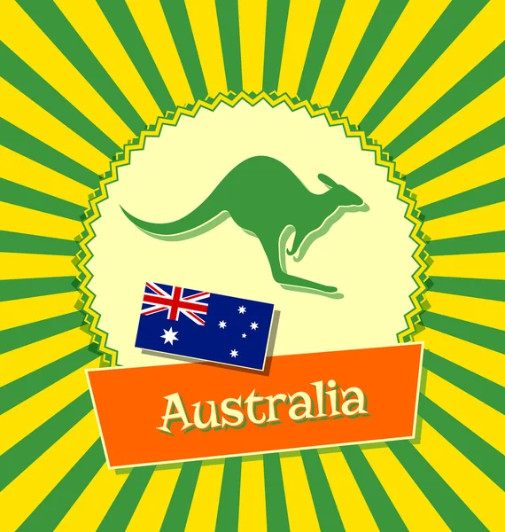 Australian badge — Stock Vector