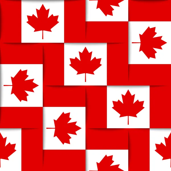 Canadian seamless pattern — Stock Vector