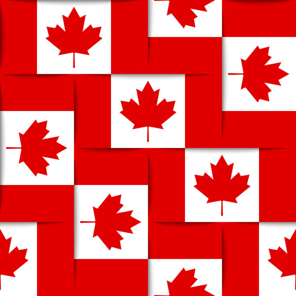 Canadian seamless pattern