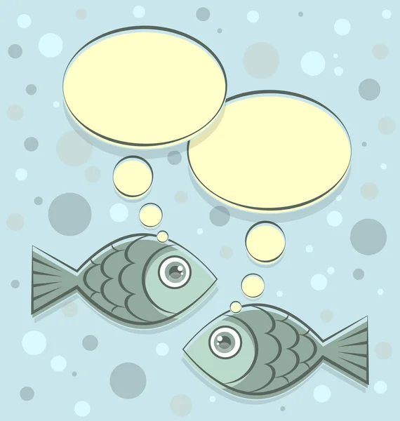 Two fishes — Stock Vector