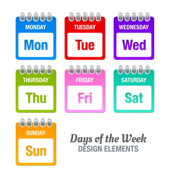 Premium Vector  Set of simple weekdays monday tuesday wednesday thursday  friday saturday sunday