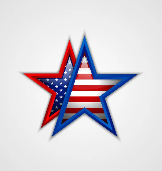 Amerikanischer Star — Stockvektor