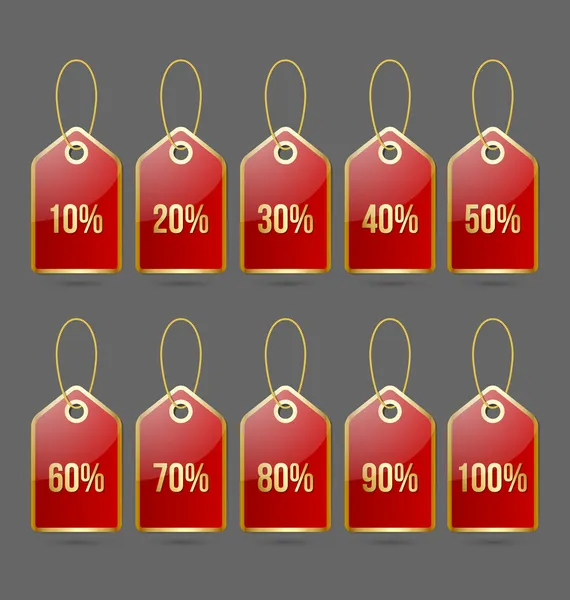 Bargain price tags — Stock Vector