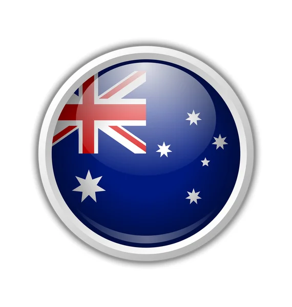 Australische circulaire badge — Stockvector