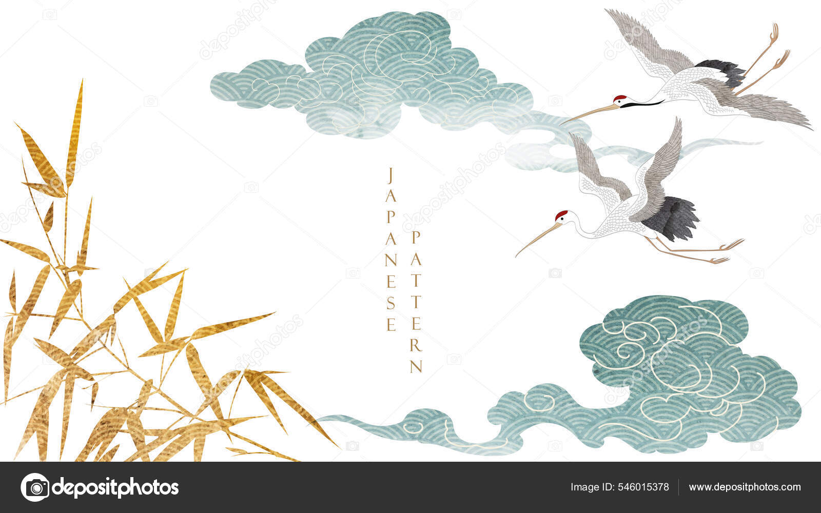 Download “A traditional Japanese painting of a Phoenix flying in the sky”  Wallpaper