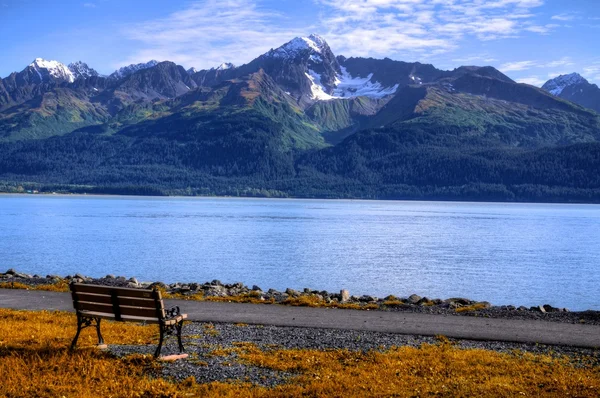 Zonsondergang & alaska — Stockfoto