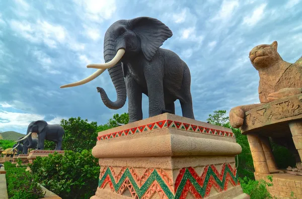 O Palácio & Elefantes — Fotografia de Stock