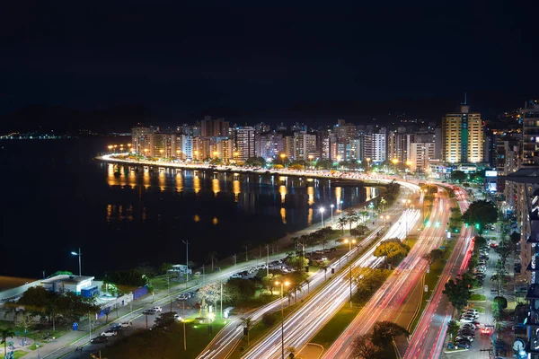 Foto Ciudad Florianopolis Noche — Foto de Stock