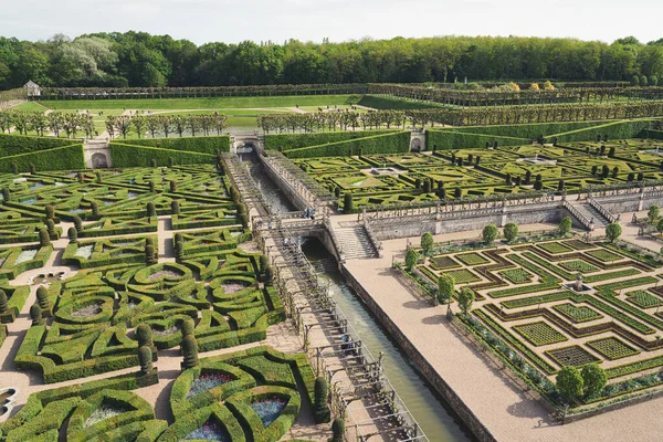 Photo of the Villandry castle and the gardens