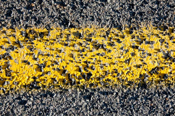 黄线 — 图库照片