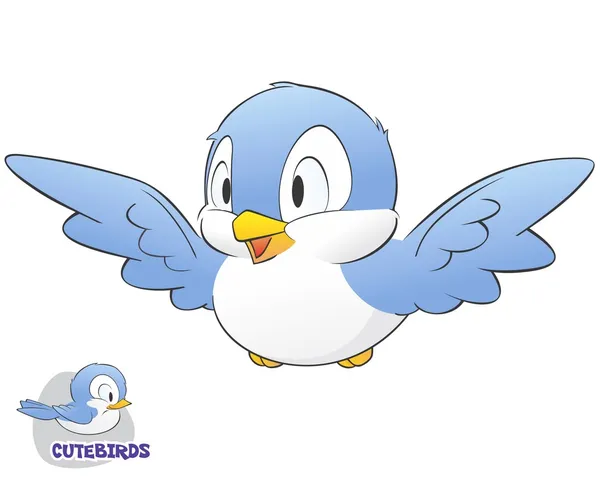 Cute cartoon vogel Vectorbeelden