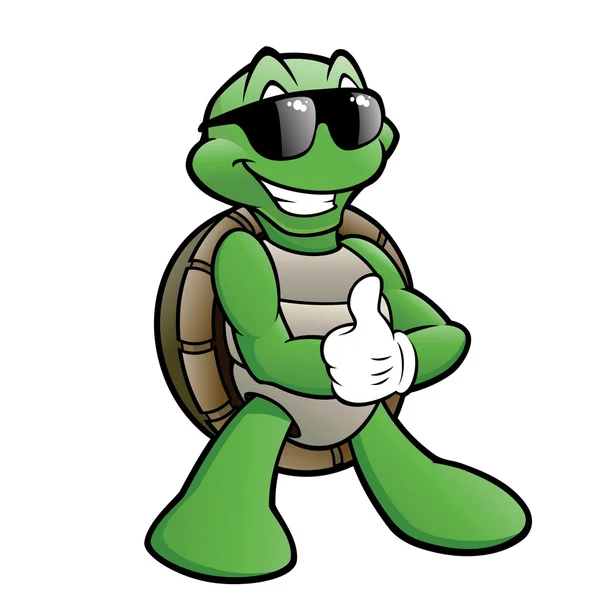 Ler sköldpadda — Stock vektor