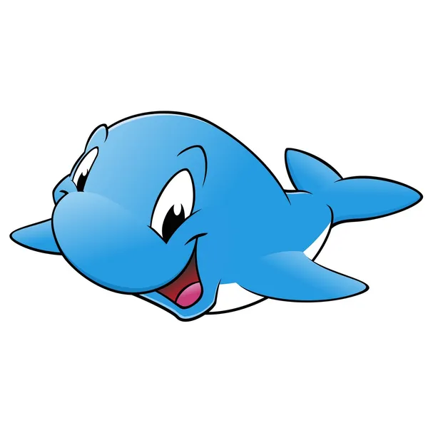 Ballena feliz — Vector de stock