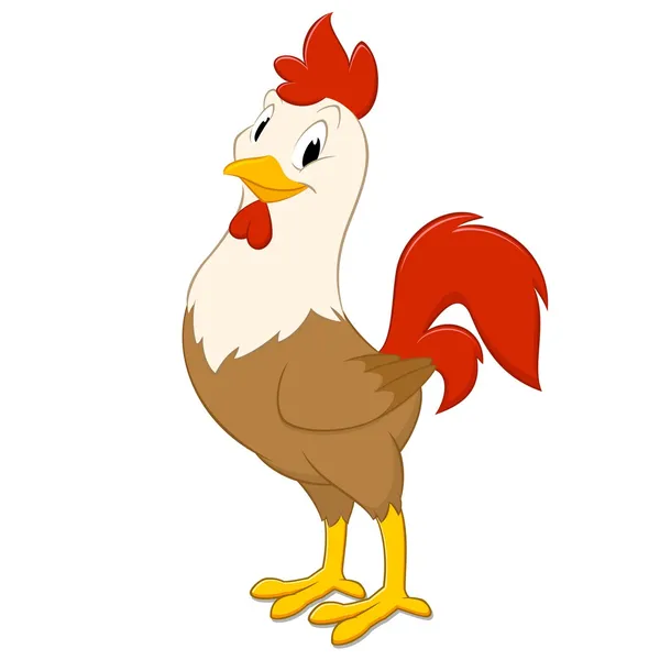 Cartoon Rooster — Stock Vector