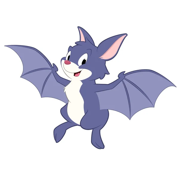 Morcego de desenho animado bonito —  Vetores de Stock