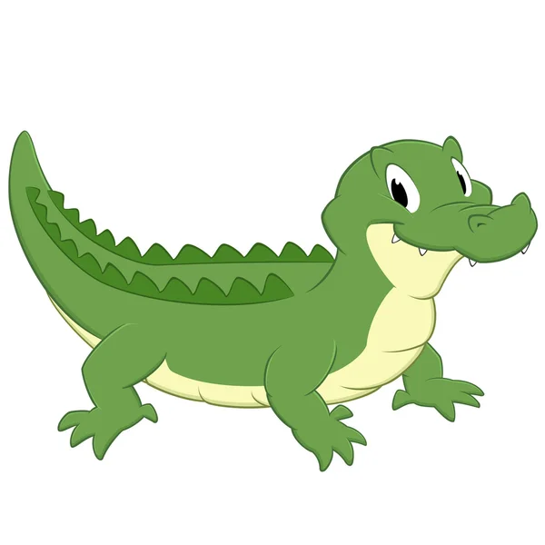 Crocodilo dos desenhos animados —  Vetores de Stock