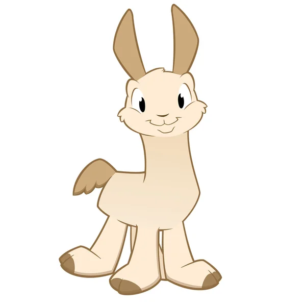 Dibujos animados Llama Alpaca — Vector de stock