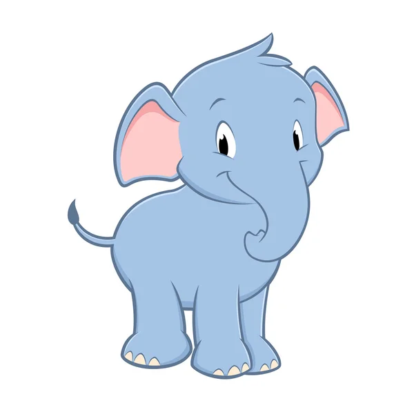 Elefante del bambino del fumetto Vettoriali Stock Royalty Free