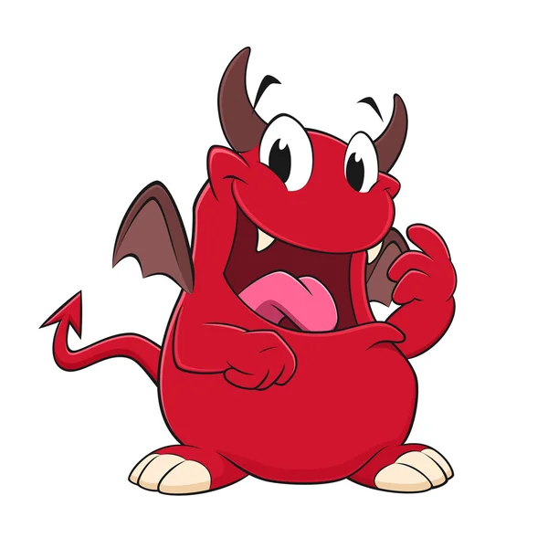 Desene animate Diavol — Vector de stoc