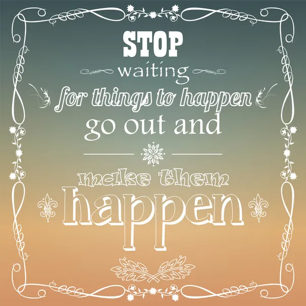 tırnak, ilham verici poster, Tipografik Tasarım, arka plan, vektör çizim bulanık