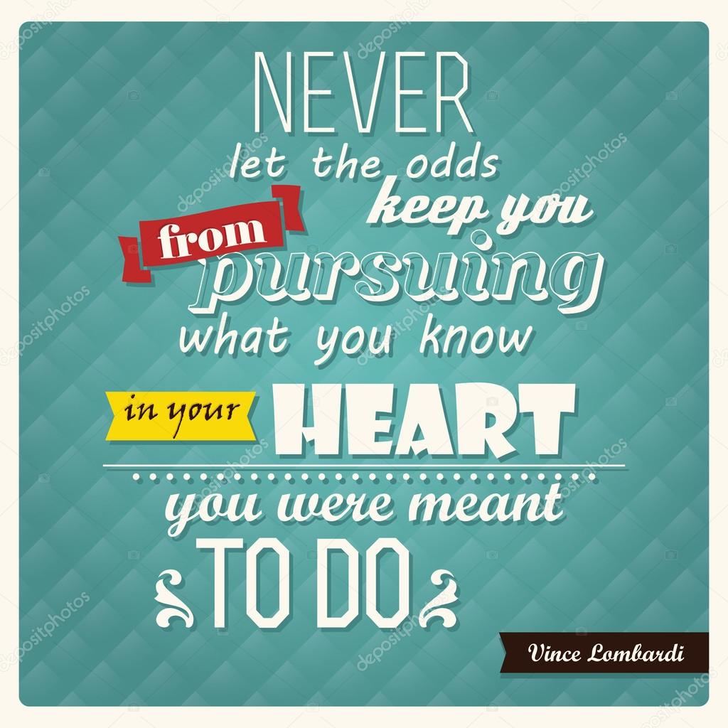 Quote, inspirational poster, typographical design, vector illustration