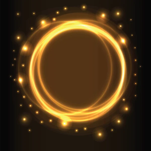 Fond abstrait, cercles lumineux — Image vectorielle