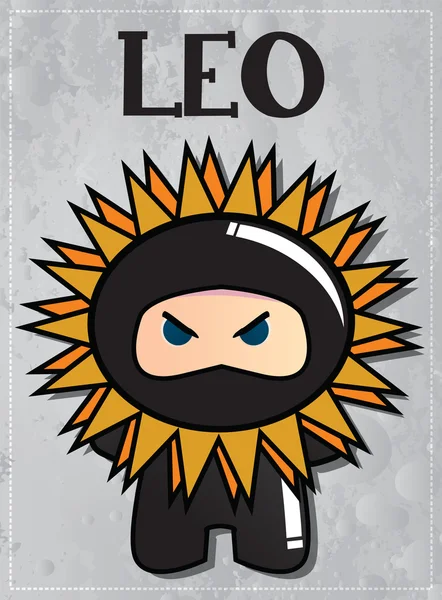 Zodiac sign Leo — Stock Vector