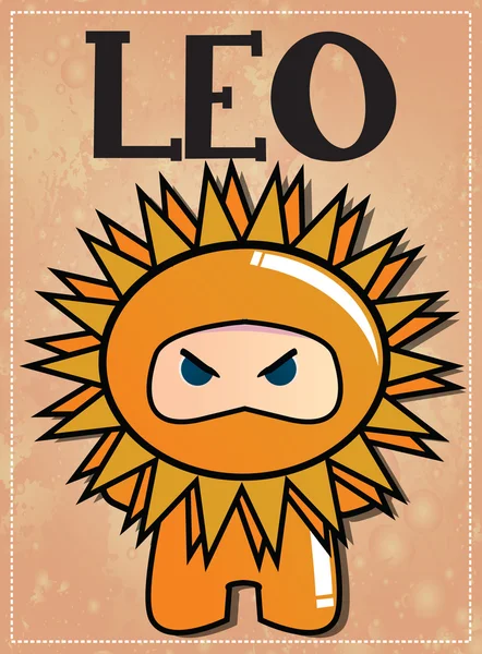 Segno zodiacale Leo — Vettoriale Stock