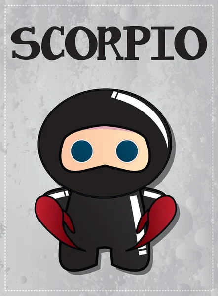 Signe du zodiaque scorpion — Image vectorielle