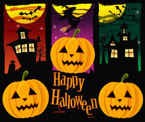 Halloween banners — Stock Vector