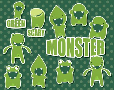 Yeşil korkunç canavarlar