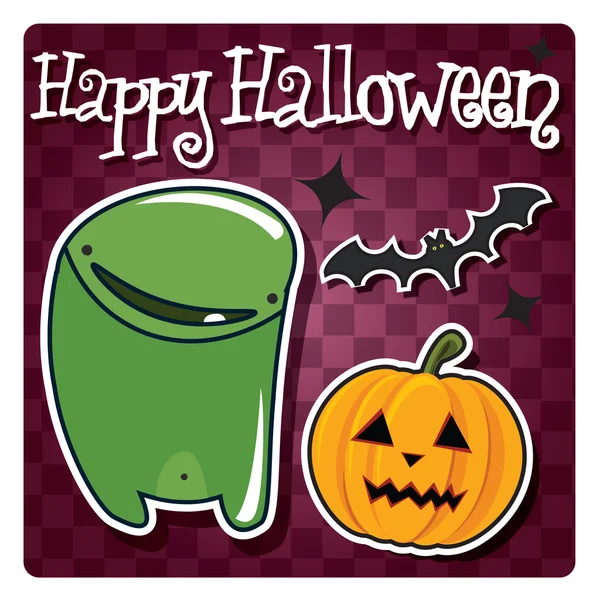 Feliz tarjeta de Halloween — Vector de stock