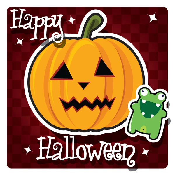 Happy Halloween Karte — Stockvektor