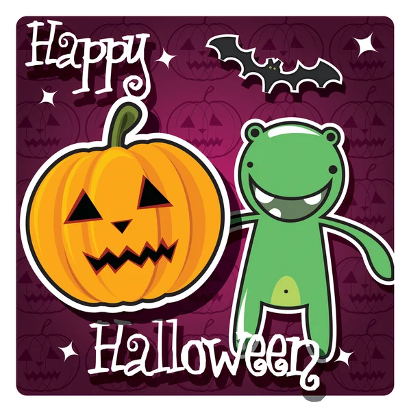 Boldog Halloween kártyát! — Stock Vector