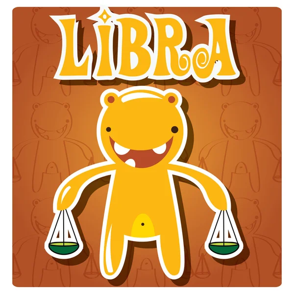 Signo do zodíaco libra — Vetor de Stock