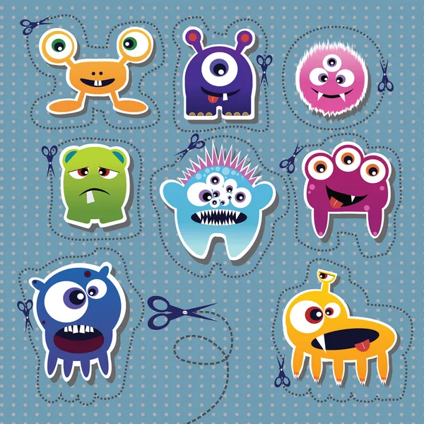 Monster collection — Stock Vector