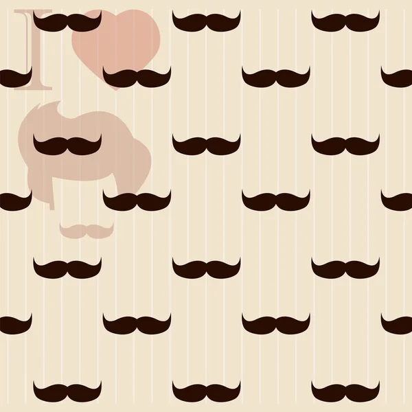 Hipster mustache — Stock Vector