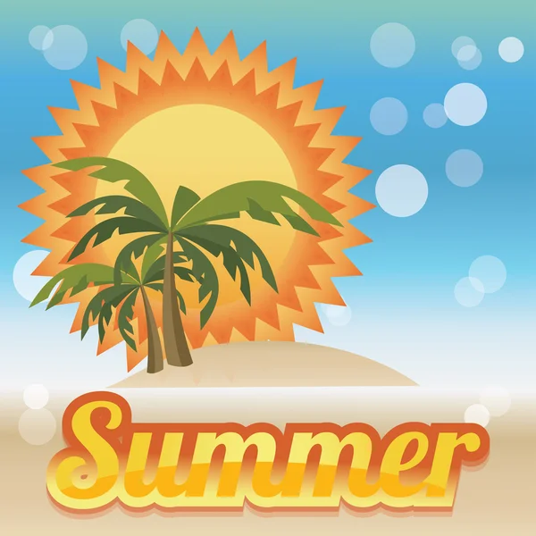 Carte d'été — Image vectorielle
