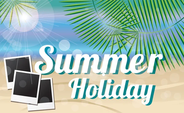 Carte vacances d'été — Image vectorielle