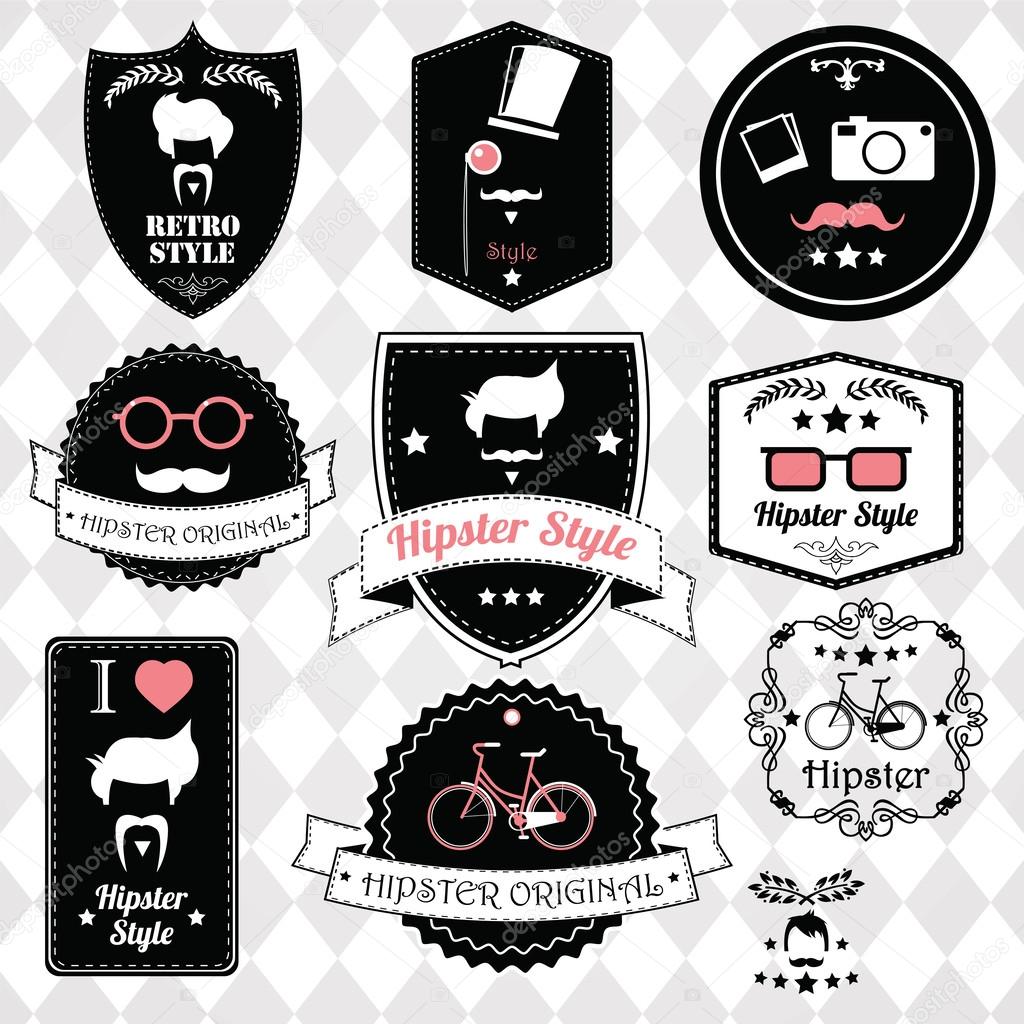 Hipster badges