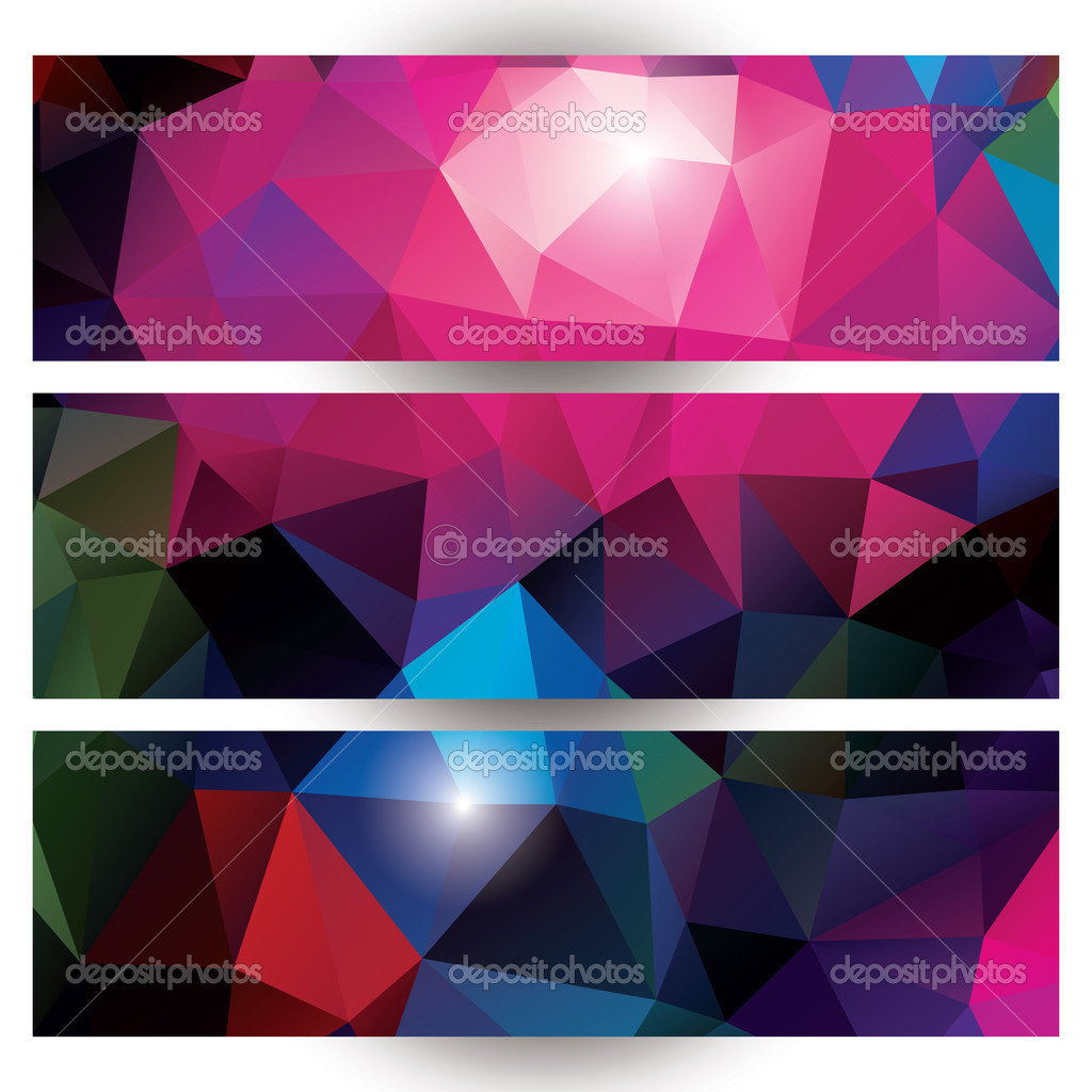 Abstract geometric colorful background, pattern design elements, banners, vector illustration