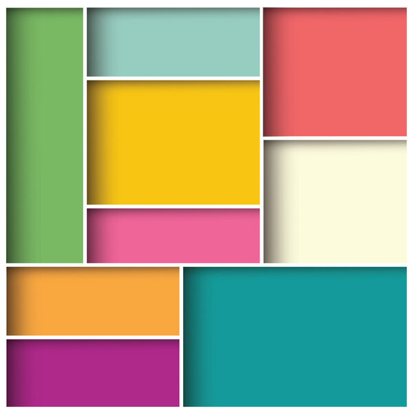 Abstract 3d square background, colorful tiles, geometric, vector illustration