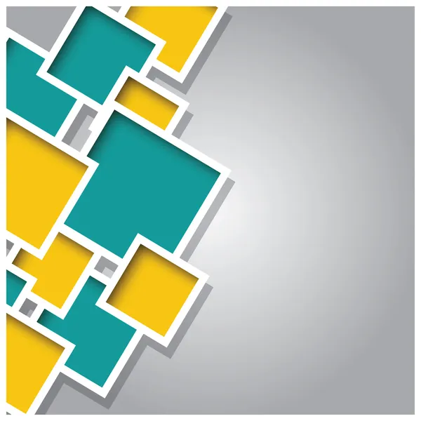 3D kare arka plan, renkli fayans, geometrik soyut, illüstrasyon vektör