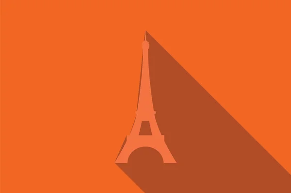 Monumento mundial, Torre Eiffel, Paris, França, Europa, ilustração vetorial — Vetor de Stock