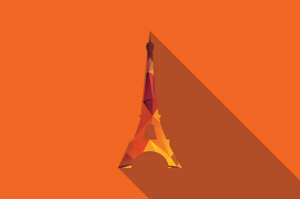 Světová památka, Eiffel Tower, Paříž, Francie, Evropa, vektorové ilustrace — Stockový vektor