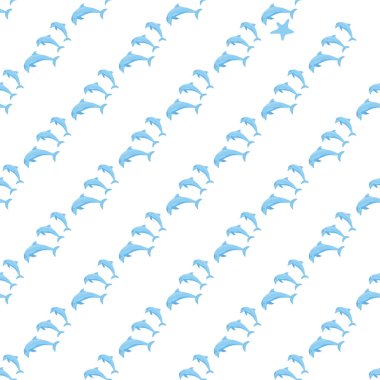 Yunus, deniz sakinleri kusursuz desen, deniz kabukları, algler, denizyıldızı, deniz yaban hayatı arasında güzel bir karakter..