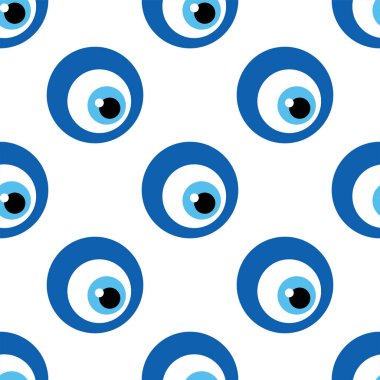 Kem gözlü Türk boncuklu kusursuz desen. İyi şanslar. Türk fayansı. Duvar kağıtları, şablon dolguları, tekstil için doğulu sedir tasarımı